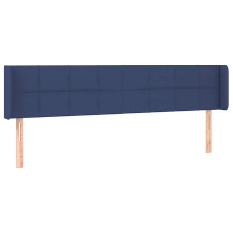 Vidaxl hoofdbord led 203x16x78 88 cm stof blauw
