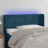 Vidaxl hoofdbord led 93x16x78 88 cm fluweel blauw