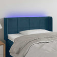Vidaxl hoofdbord led 103x16x78 88 cm fluweel donkerblauw