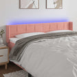 Vidaxl hoofdbord led 163x16x78 88 cm fluweel roze