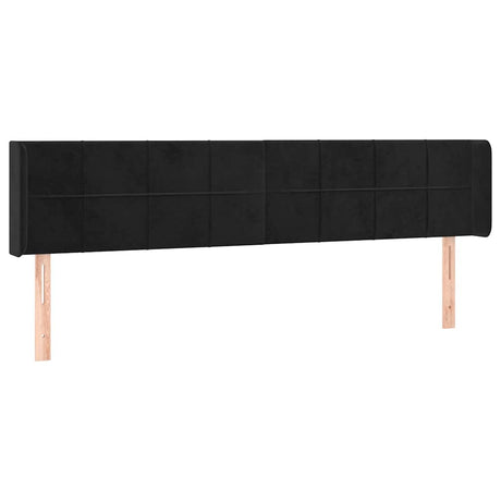 Vidaxl hoofdbord led 203x16x78 88 cm fluweel zwart