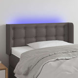 Vidaxl hoofdbord led 83x16x78 88 cm kunstleer grijs