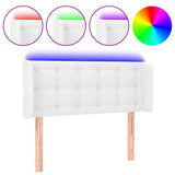 Vidaxl hoofdbord led 103x16x78 88 cm kunstleer wit
