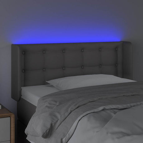 Vidaxl hoofdbord led 103x16x78 88 cm kunstleer grijs