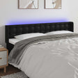 Vidaxl hoofdbord led 183x16x78 88 cm kunstleer zwart