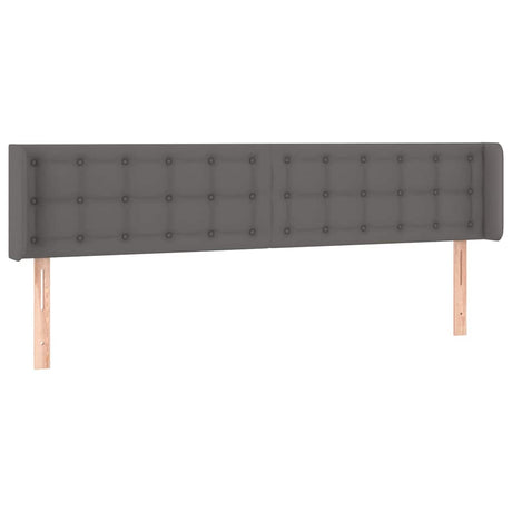 Vidaxl hoofdbord led 183x16x78 88 cm kunstleer grijs