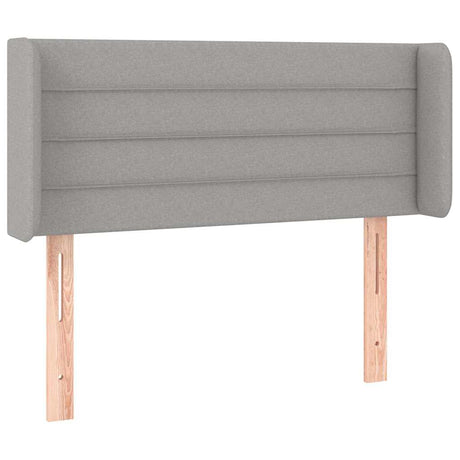 Vidaxl hoofdbord led 83x16x78 88 cm stof lichtgrijs