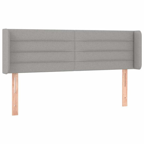 Vidaxl hoofdbord led 147x16x78 88 cm stof lichtgrijs