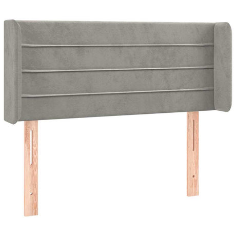 Vidaxl hoofdbord led 93x16x78 88 cm fluweel lichtgrijs