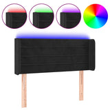 Vidaxl hoofdbord led 93x16x78 88 cm fluweel zwart