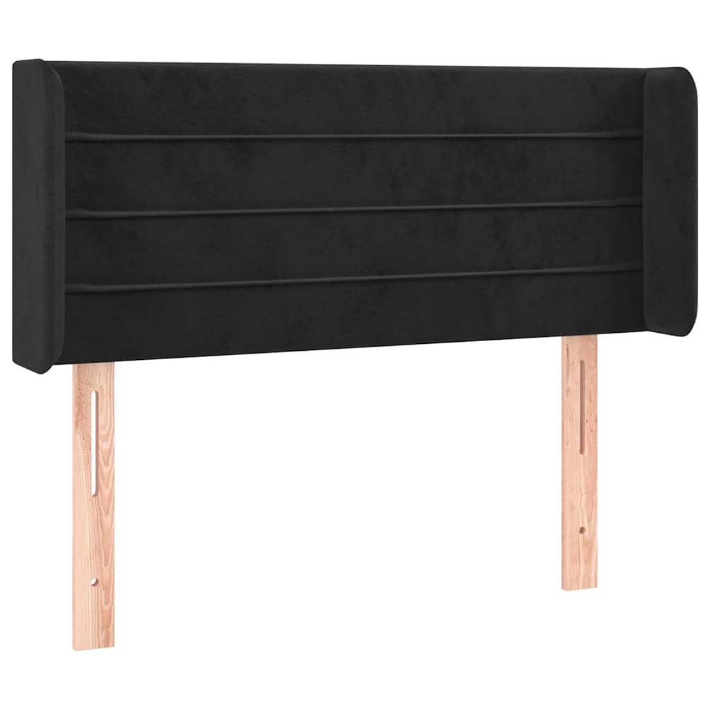 Vidaxl hoofdbord led 93x16x78 88 cm fluweel zwart