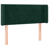 Vidaxl hoofdbord led 93x16x78 88 cm fluweel donkergroen