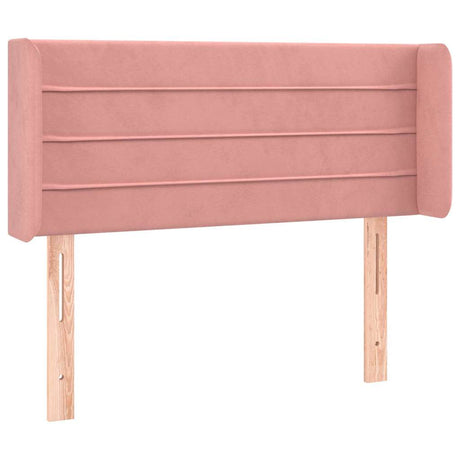 Vidaxl hoofdbord led 93x16x78 88 cm fluweel roze