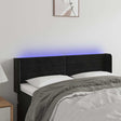 Vidaxl hoofdbord led 147x16x78 88 cm fluweel zwart