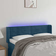 Vidaxl hoofdbord led 147x16x78 88 cm fluweel donkerblauw