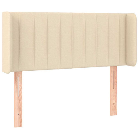 Vidaxl hoofdbord led 83x16x78 88 cm stof crèmekleurig