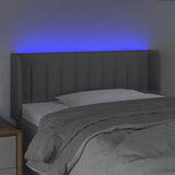 Vidaxl hoofdbord led 103x16x78 88 cm stof lichtgrijs