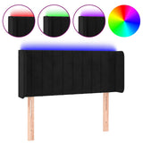 Vidaxl hoofdbord led 83x16x78 88 cm fluweel zwart