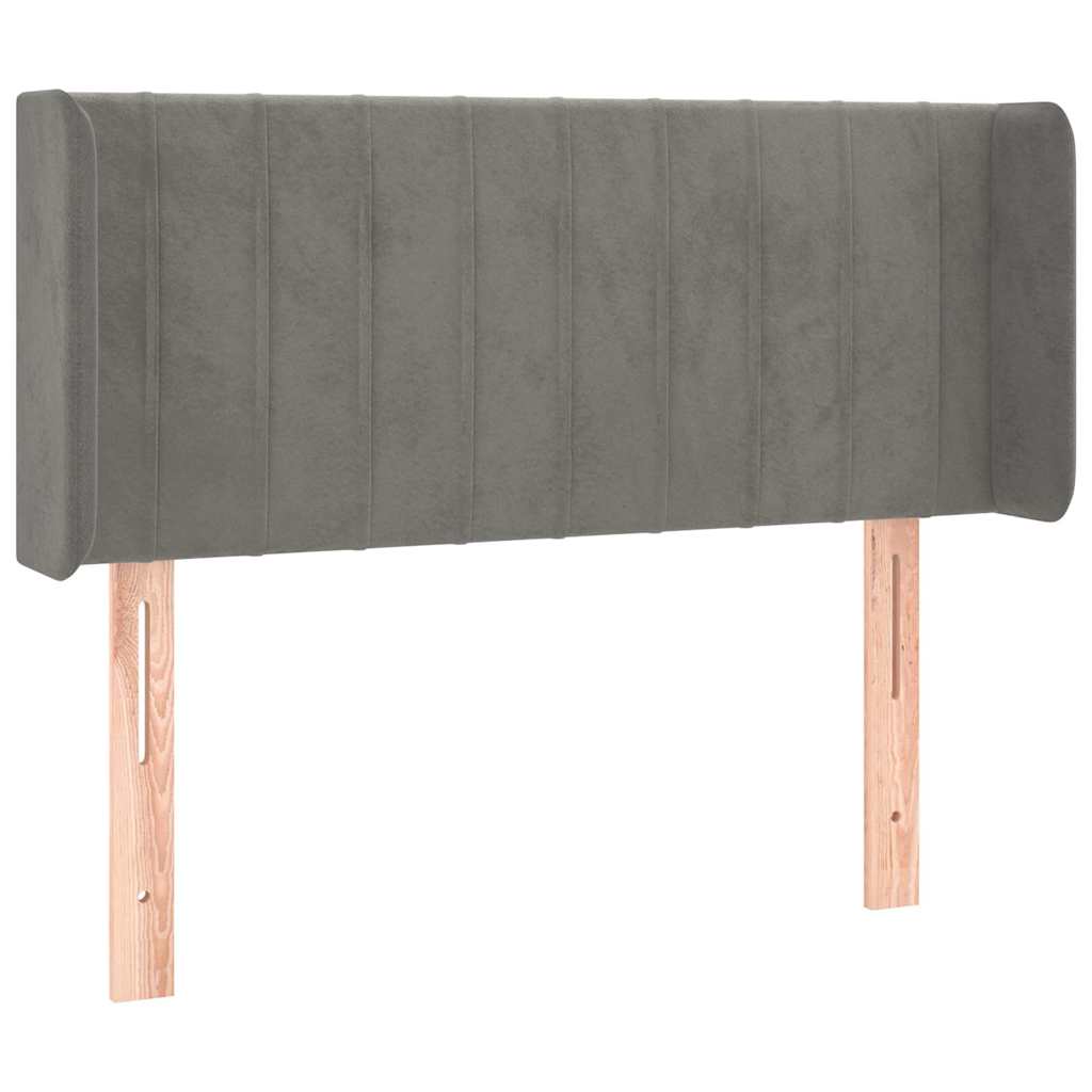 Vidaxl hoofdbord led 93x16x78 88 cm fluweel lichtgrijs