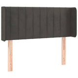 Vidaxl hoofdbord led 93x16x78 88 cm fluweel donkergrijs
