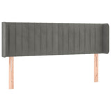 Vidaxl hoofdbord led 147x16x78 88 cm fluweel lichtgrijs