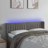 Vidaxl hoofdbord led 147x16x78 88 cm fluweel lichtgrijs