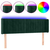 Vidaxl hoofdbord led 147x16x78 88 cm fluweel donkergroen