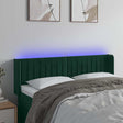 Vidaxl hoofdbord led 147x16x78 88 cm fluweel donkergroen