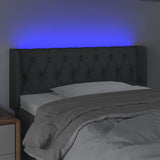 Vidaxl hoofdbord led 93x16x78 88 cm stof donkergrijs