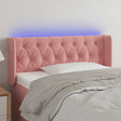 Vidaxl hoofdbord led 93x16x78 88 cm fluweel roze