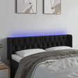 Vidaxl hoofdbord led 163x16x78 88 cm fluweel zwart
