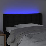 Vidaxl hoofdbord led 93x16x78 88 cm stof zwart