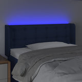 Vidaxl hoofdbord led 93x16x78 88 cm stof blauw