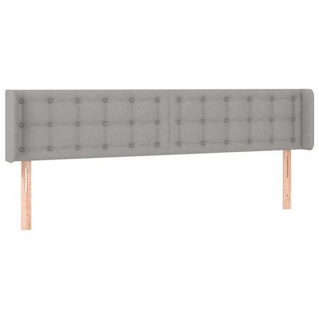 Vidaxl hoofdbord led 163x16x78 88 cm stof lichtgrijs