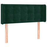 Vidaxl hoofdbord led 83x16x78 88 cm fluweel donkergroen