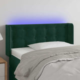 Vidaxl hoofdbord led 83x16x78 88 cm fluweel donkergroen