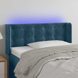 Vidaxl hoofdbord led 83x16x78 88 cm fluweel donkergroen