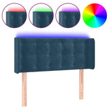 Vidaxl hoofdbord led 103x16x78 88 cm fluweel donkerblauw