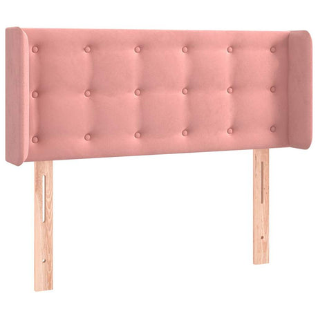 Vidaxl hoofdbord led 103x16x78 88 cm fluweel roze