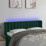 Vidaxl hoofdbord led 147x16x78 88 cm fluweel donkergroen