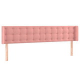 Vidaxl hoofdbord led 203x16x78 88 cm fluweel roze