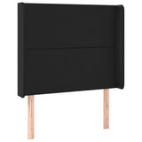 Vidaxl hoofdbord led 83x16x118 128 cm kunstleer zwart