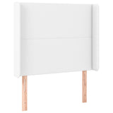 Vidaxl hoofdbord led 83x16x118 128 cm kunstleer wit