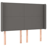 Vidaxl hoofdbord led 147x16x118 128 cm kunstleer grijs