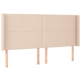 Vidaxl hoofdbord led 183x16x118 128 cm kunstleer cappuccinokleurig