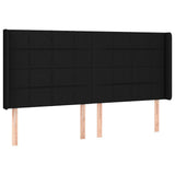 Vidaxl hoofdbord led 203x16x118 128 cm stof zwart