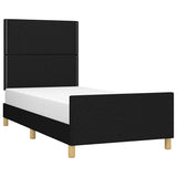 Vidaxl bedframe zonder matras 100x200 cm stof zwart