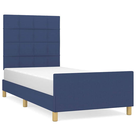 Vidaxl bedframe zonder matras 80x200 cm stof blauw