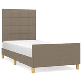 Vidaxl bedframe zonder matras 90x200 cm stof taupe