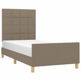 Vidaxl bedframe zonder matras 90x200 cm stof taupe